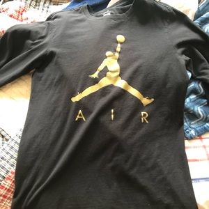 Shiny Gold Jordan Long Sleeve Shirt